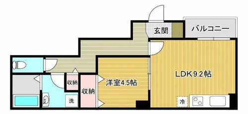 Healing Grace【B101号室】の間取り