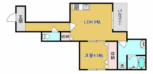 Healing Grace【A102号室】の間取り