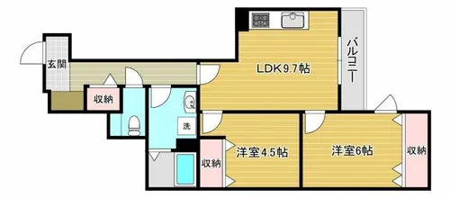 Healing Grace【A202号室】の間取り