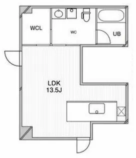 ルクレ堺筋本町レジデンス【1階】の間取り