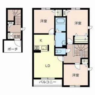 モンノール【2階】の間取り