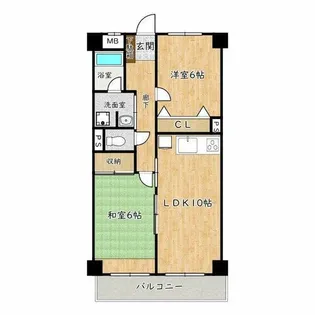 大阪府和泉市室堂町【マンション】の間取り