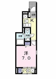 フェリオ津久野【1階】の間取り