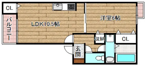 カメリアYⅢ【2階】の間取り