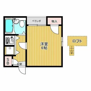 プライムハウス豊南【4階】の間取り