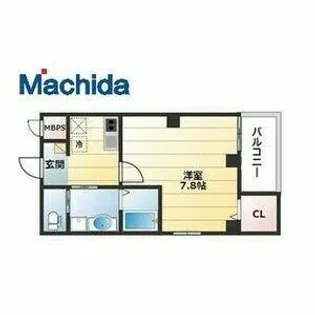 エヌエムスワサントキャトルズ【5FB号室】の間取り