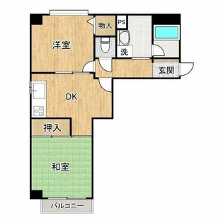 シャトー大鉄【7階】の間取り