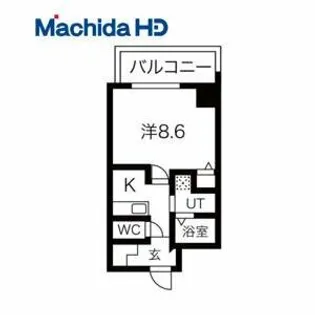 エヌエムキャトフヴァン【8FC号室】の間取り