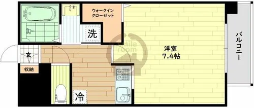 大阪府大阪市浪速区大国2丁目【マンション】の間取り