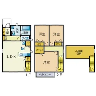 福岡県福岡市城南区長尾3丁目【一戸建】の間取り