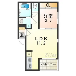ヴィレッタ城東【3階】の間取り