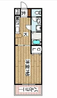 Fパティオ【106号室】の間取り