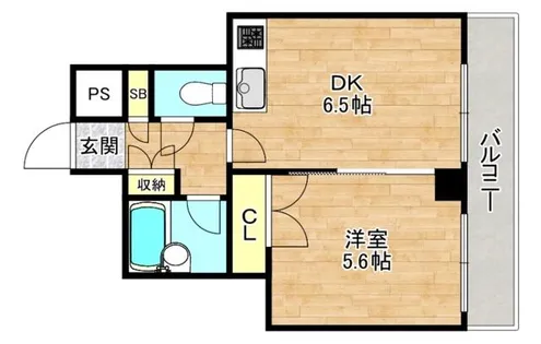 大阪府大阪市都島区内代町1丁目【マンション】の間取り