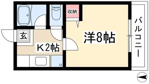 シティハイム エクセル【1階】の間取り