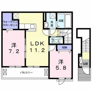 ベルオーブⅩⅢ【2階】の間取り
