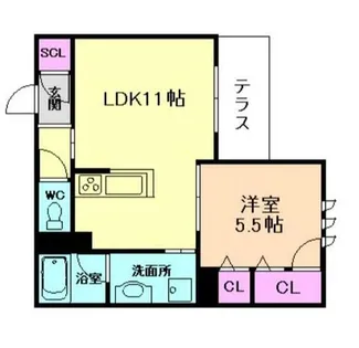 シャーメゾン TG Ecrarge【1階】の間取り