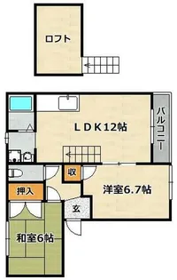 ERCity`s F東大池【2階】の間取り