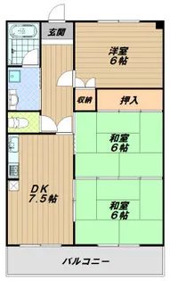 兵庫県明石市大久保町松陰【マンション】の間取り