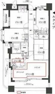 レジディア泉【5階】の間取り