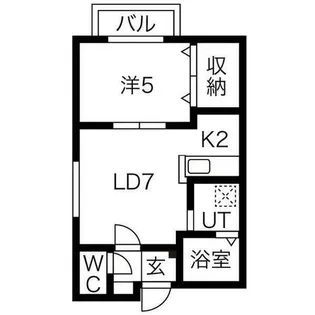 EXCEL平岸【2階】の間取り