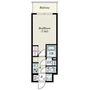 S-RESIDENCE難波大国町Uno【6階】の間取り