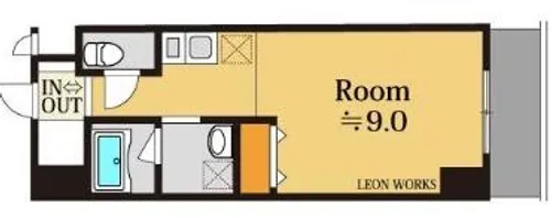 ドゥーエ立売堀【604号室】の間取り