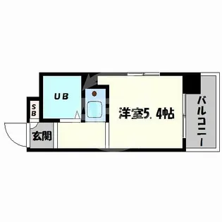パークサイド上本町駅前【10階】の間取り