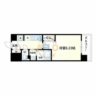 Luxe布施南Ⅱ【7階】の間取り
