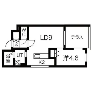 ロテュス1315【1階】の間取り