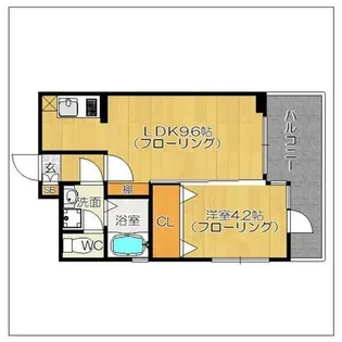 福岡県福岡市中央区平尾2丁目【マンション】の間取り