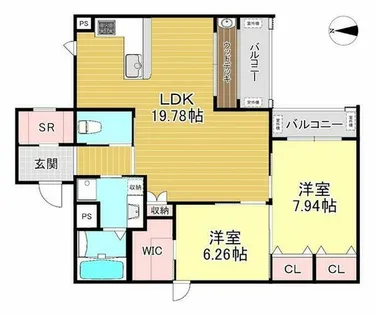 Bellissimo継孝院【2階】の間取り