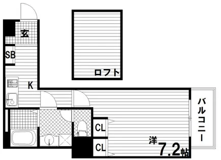Badge新長田【3階】の間取り