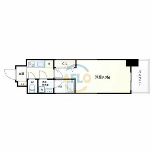 スプランディッド淀屋橋DUE【10階】の間取り