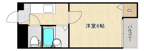 大阪府大阪市都島区東野田町1丁目【マンション】の間取り