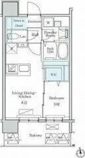 デュオフラッツ栄【15階】の間取り