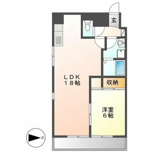 ル・ヴァン橘【3階】の間取り