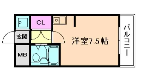 大阪府大阪市淀川区東三国5丁目【マンション】の間取り