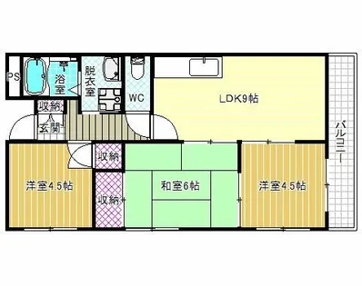 パレフラックス【5階】の間取り