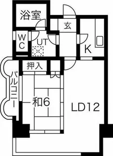 錦ハーモニービル【6階】の間取り