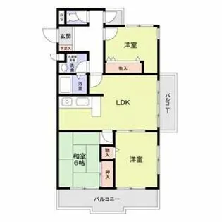 西脇ハイランドハイツ白鳳【1階】の間取り