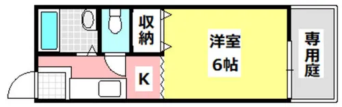 シャロームB【1階】の間取り