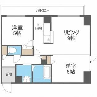KDXレジデンス南三条【2階】の間取り