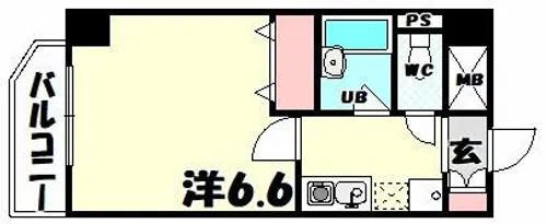 マンションマイウェイ【4階】の間取り