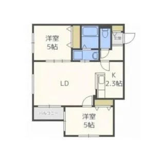 テラスココロ【4階】の間取り