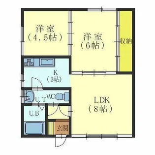 コーポ潤2【201号室】の間取り