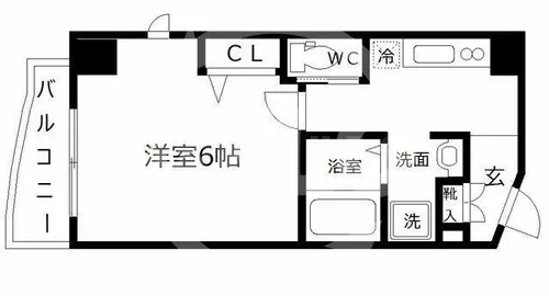 コンフォート滝川公園【8階】の間取り
