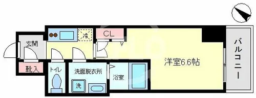 レジュールアッシュTAISHO LEGANT【303号室】の間取り