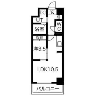 エグゼ今里【3階】の間取り