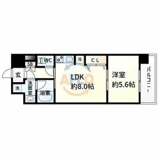 MDI三国コート【7階】の間取り