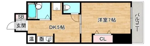 大阪府大阪市城東区中央2丁目【マンション】の間取り